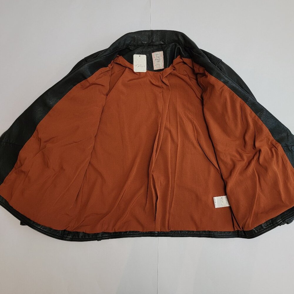Free People Black Leather Moto Jacket - Picture 10 of 15